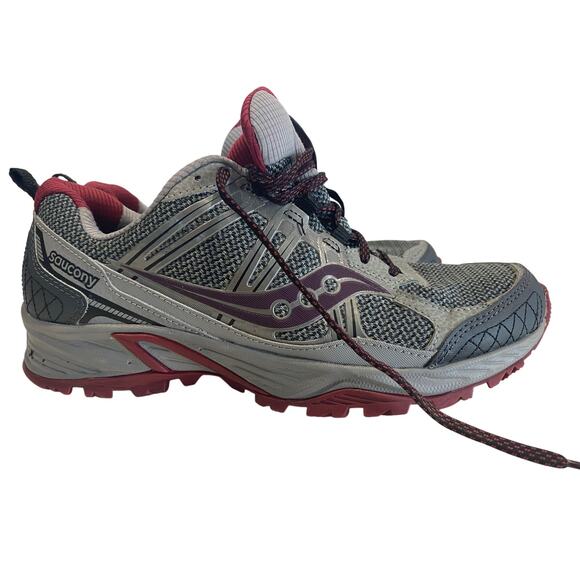 Saucony Eclipse Hiking Sneaker Women's Gray/Pink Size 8.5 - Picture 1 of 9